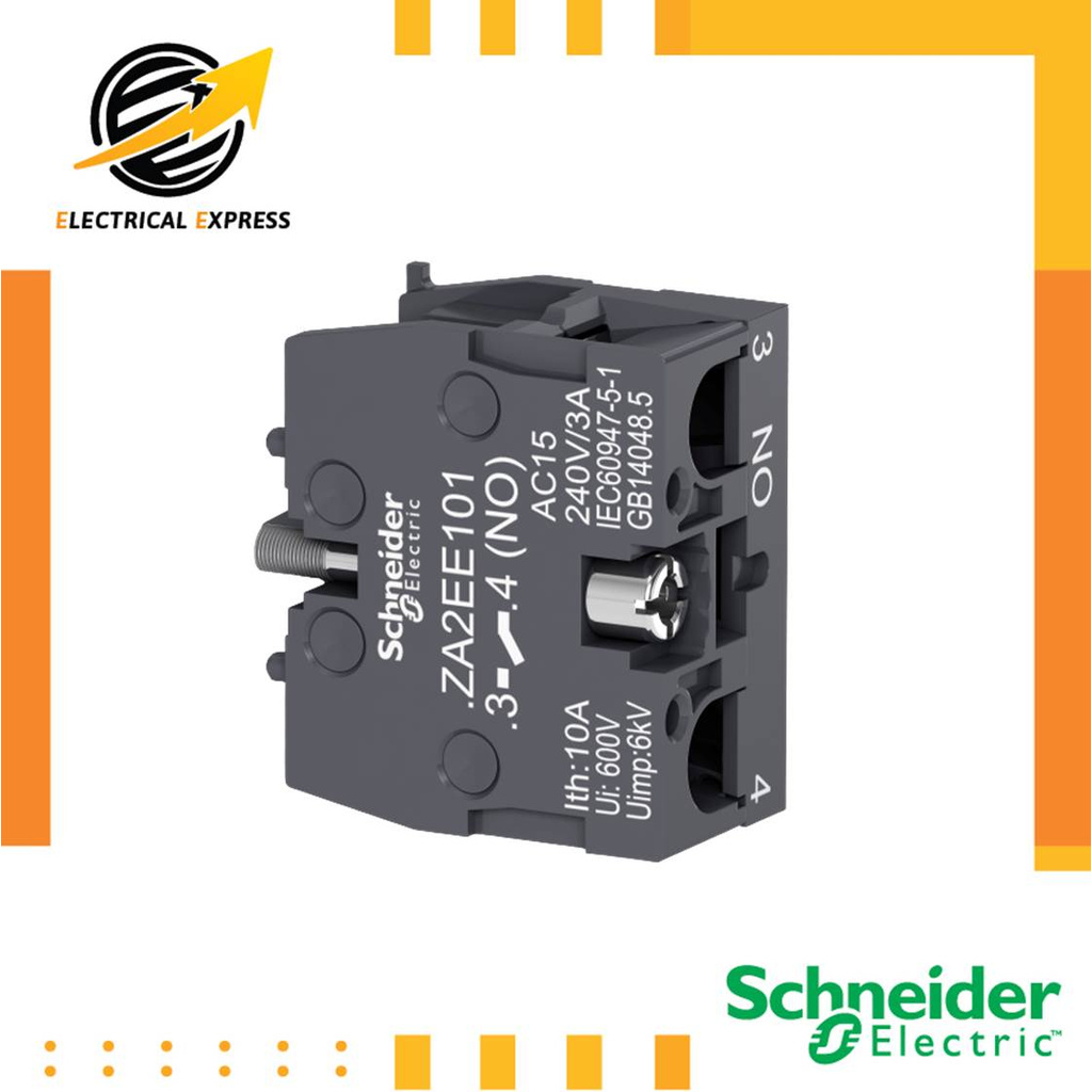 Contact block / คอนแทคบล็อก / Schneider / ZA2EE101 / 1 NO / ZA2EE102 / 1 NC