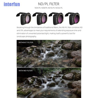 (Interfun) ฟิลเตอร์เลนส์กล้อง 2 Gimbal Small Mcuv Cpl Nd-Pl สําหรับ Dji Mavic