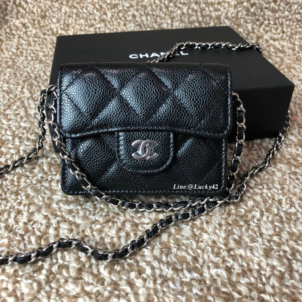 Chanel wallet with chain