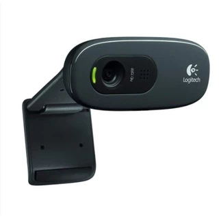 Logitech C270 Webcam กล้องเว็บแคมสำหรับวิดีโอคอล HD 720p/30fps ปรับแสงได้อัตโนมัติ ไมค์ตัดเสียงรบกวนในตัว