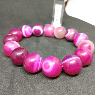 กำไลข้อมือหินมงคลนำโชค Pink Agate 💝ส่งฟรี