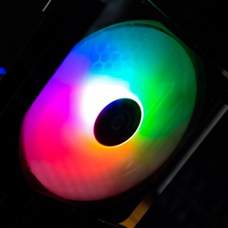 120mm 140mm Fan Case  Rainbow RGB with B4P azza 14cm (Molex) &amp; 3Pin Reset Sync l Bulk Pack