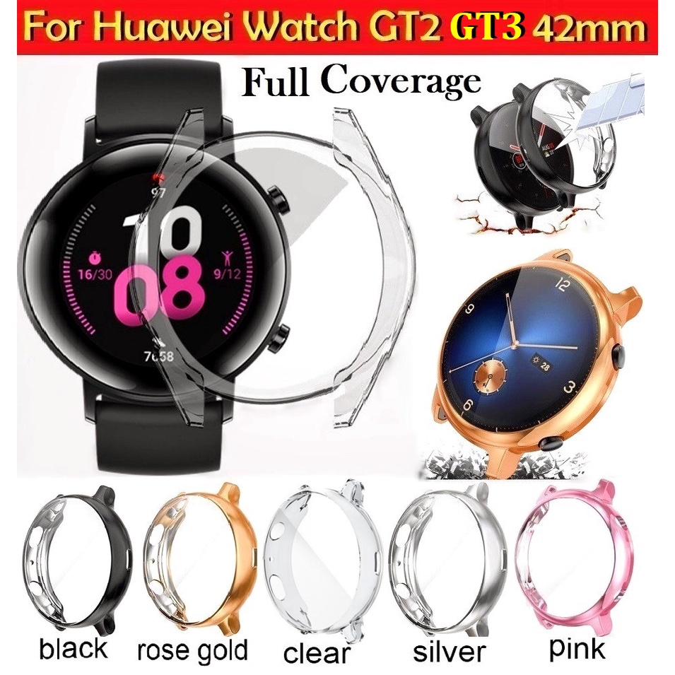 เคส Huawei watch GT 3 / Huawei GT2 กรอบเคสนาฬิกา TPU กันรอย กันกระแทก สำหรับ Huawei Watch GT 2 42 มม. Huawei Watch GT2 Case