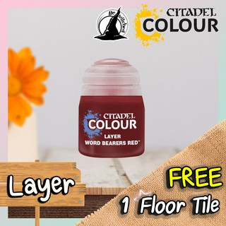 (Layer) WORD BEARERS RED : Citadel Paint แถมฟรี 1 Floor Tile