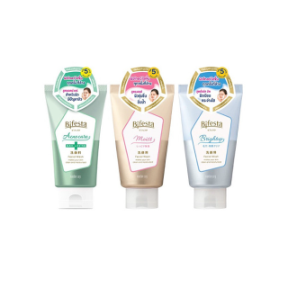 [โฉมใหม่] - Bifesta facial wash บิเฟสต้า เฟเชียล วอช 120g. (มี 3 สูตร)