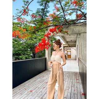 GWEN NUDE COTTON JUMPSUIT