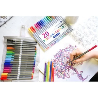 ชุดปากกาหัวเข็ม Staedtler รุ่น triplus fineliner 334-SB20 ชุด 20 สี