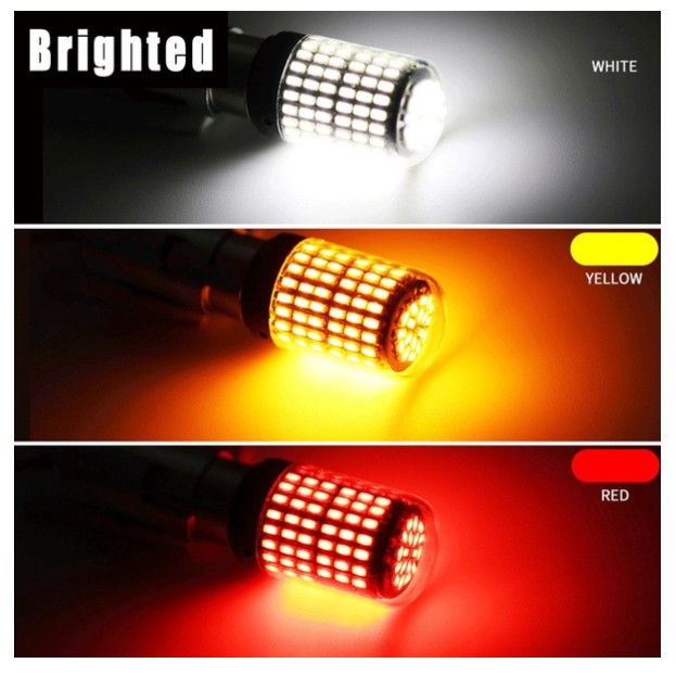 1 หลอด 144 โคมไฟถอดรหัส LED anti-flash 1156 T20 7440 7443 1157 ไฟเลี้ยวสัญญาณไฟเลี้ยวคงที่สัญญาณ 115