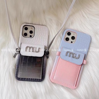 เคสโทรศัพท์มือถือหนัง PU ป้องกัน พร้อมช่องใส่บัตร หรูหรา สําหรับ Iphone 13 12 pro MAX 11 pro MAX X XS XR XS MAX