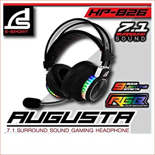 หูฟังเกมมิ่ง SIGNO HP-826 7.1 AUGUSTA Gaming Headphone RGB USB (หูฟังเกมมิ่ง)