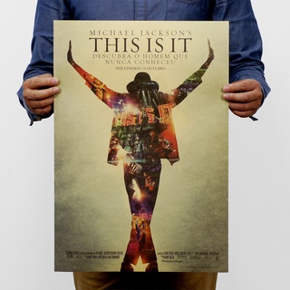 โปสเตอร์ Michael Jackson B / ThatS It / Movie โปสเตอร์ / โปสเตอร์ 51X36 ซม.