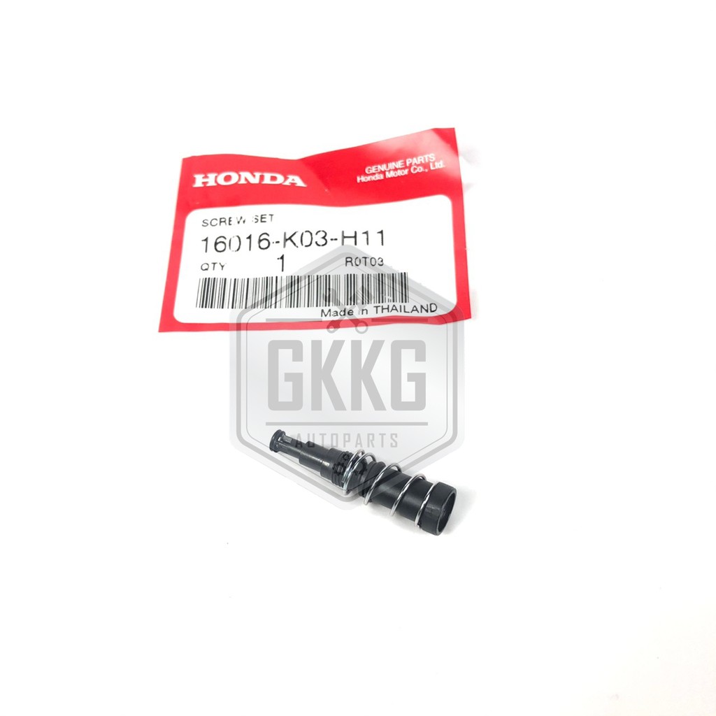 ชุดสกรูปรับอากาศวงจรเดินเบาแท้ศูนย์ HONDA W110i Dream110i CLICK-I SCOPY-I รหัสสินค้า 16016-K03-H11
