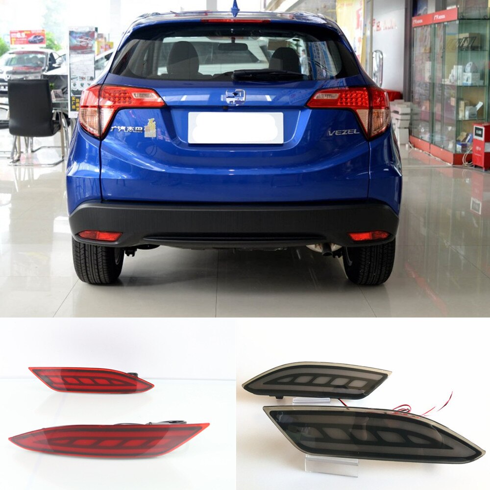 BUMPER Cscsnl ไฟ Led ไฟท้ายรถยนต์ 2 ชิ้นสําหรับ Honda Hr - V Hrv Vezel 2014 2015 2016 2017 2018