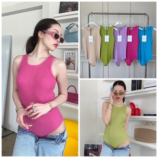 💫New💫(พร้อมส่ง)🏷Valen บอดี้สูทผ้าไหมพรม Bodysuit Summer