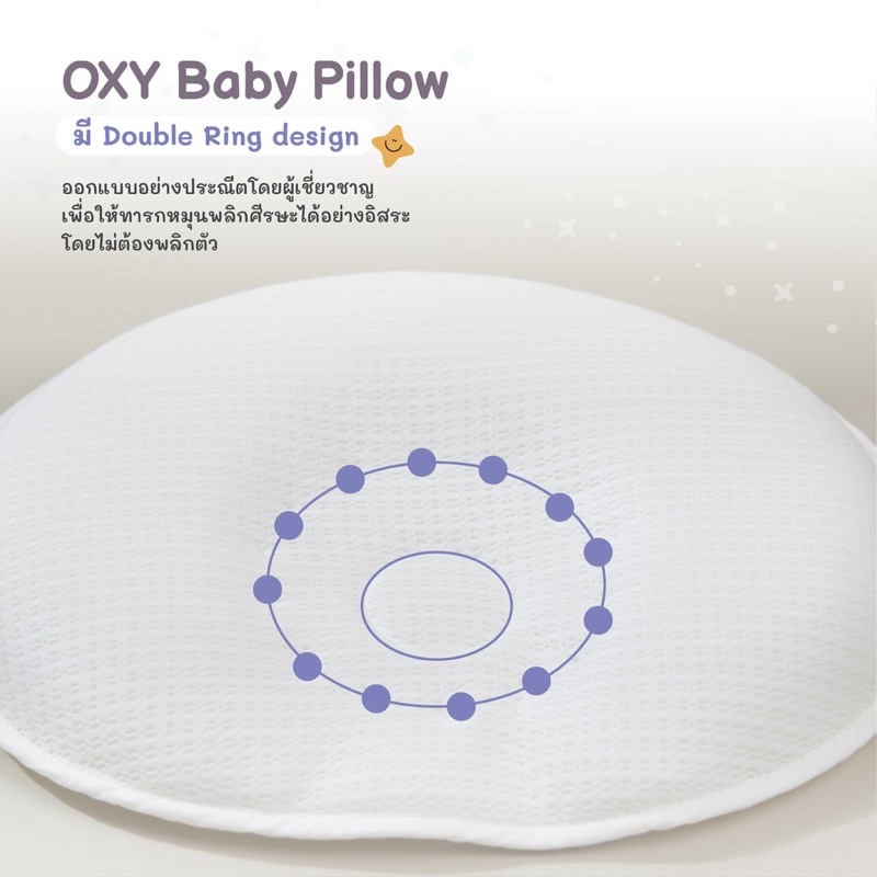 OXY Baby Pillow [มือสอง] หมอนหัวทุยหายใจผ่านได้