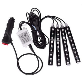 *ไฟส่องเท้า RGB ไฟLED พร้อมรีโมทคอนโทรลไร้สาย (12หลอด) 12V