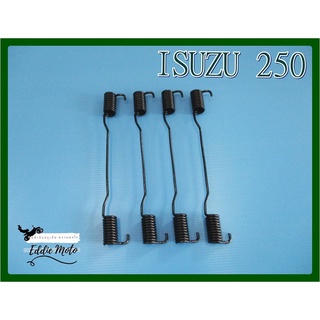 ISUZU 250 REAR SPRING  BRAKE SET "BLACK" (4 PCS.)  // ชุดสปริงเบรกหลัง อีซูซุ 250 "สีดำ" สินค้าคุณภาพดี