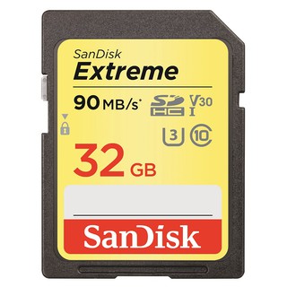 SANDISK SDHC Extreme 32GB U3,UHS-I,90/40MB/s ME6-000773 การ์ดความจำ