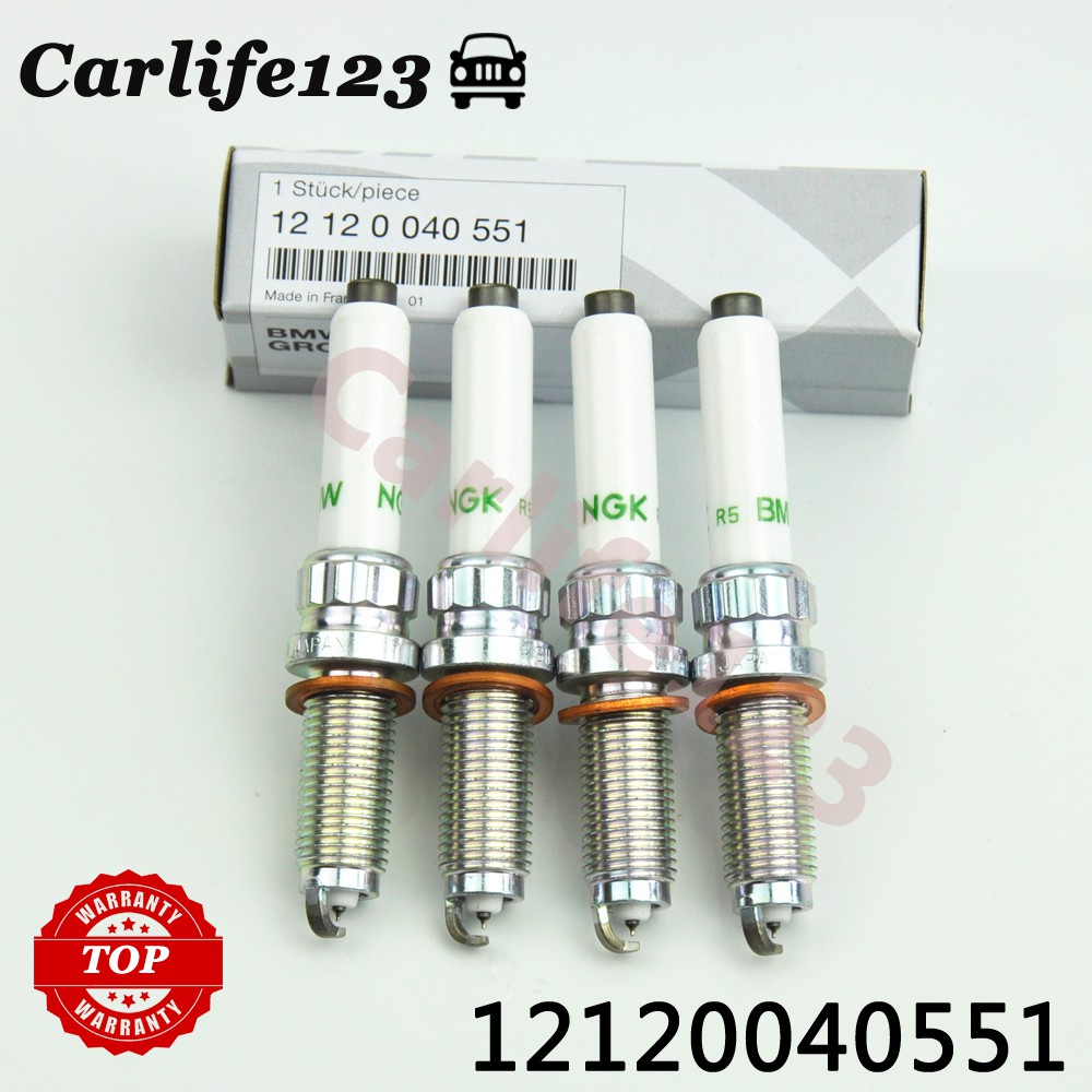 ชุดหัวเทียนอิริเดียม 4 ชิ้น 12120040551 SILZKGR8B8S สําหรับ BMW 230i 320i 330i 340i 530i