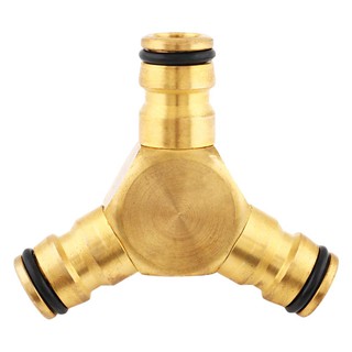 ข้อต่อทองเหลืองสามทาง SPRING NB-B3-WAY 5/8 นิ้ว3-WAY BRASS HOSE FITTING SPRING NB-B3-WAY 5/8”