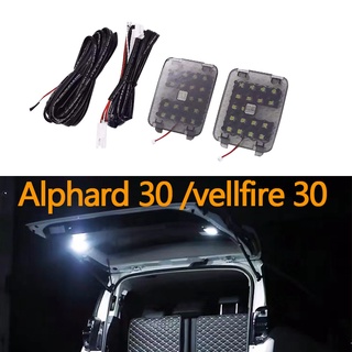 โคมไฟติดฝากระโปรงหลังรถยนต์ Led สวิตช์สัมผัส ด้านขวา สําหรับ Toyota Vellfire30 Alphard 30（2015-2023) AGH30 anh30 light lamp