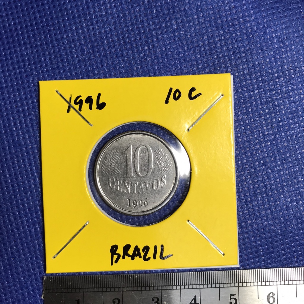 Special Lot No.60278 ปี1996 บราซิล 10 CENTAVOS เหรียญสะสม เหรียญต่างประเทศ เหรียญเก่า หายาก ราคาถูก