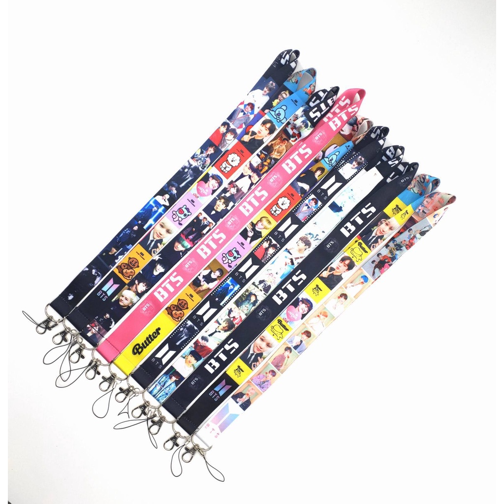 สายห้อยโทรศัพท์ สายคล้องคอ สายห้อยมือถือ ลาย BTS ส่งจากไทย🇹🇭 - รูปที่ 5