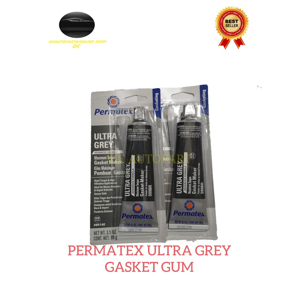 PERMATEX ULTRA GREY GASKET GUM 99G GASKET MAKER 599BR (89140)