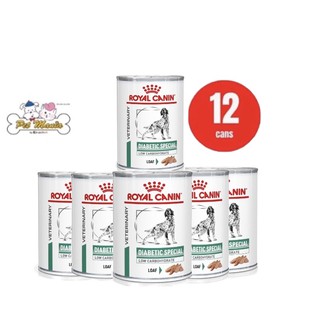 (12กระป๋อง)Royal Canin Dog Diabeticอาหารสุนัข โรคเบาหวาน 410g.