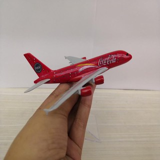 โมเดลเครื่องบิน AIRBUS A380 ทำจากเหล็ก สัดส่วน 1:400 ประตู(COCA COLA)