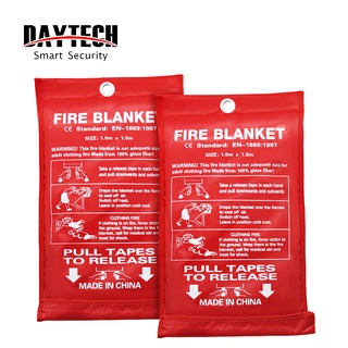 🔥ส่งไวจากไทย🔥Daytech ผ้าห่มกันไฟ ผ้าห่มไฟเบอร์กลาสเพื่อความปลอดภัย Fire Blanket 1 ชิ้น ผ้าห่มกันไฟในร่มกลางแจ้ง FB01