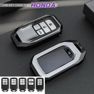 เคสกุญแจรีโมทรถยนต์โลหะผสมสังกะสีสําหรับ honda pilot civic accord hr - v vezel fit