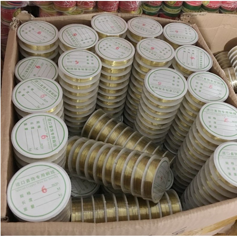 Diy ลวดทองแดง สีเงิน สีทอง สําหรับทําเครื่องประดับ - รูปที่ 6