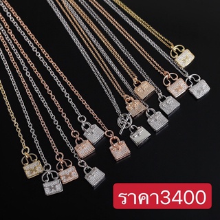 พรี Hermes constance สร้อย​คอ ผู้หญิง แบรนด์เนน necklace Pendants