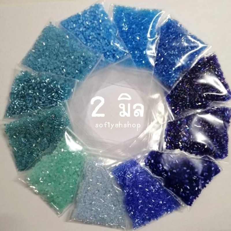 ปล้องสั้น ลูกปัดปล้องสั้น 2 มิล (ถุง 15 กรัม)