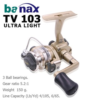 รอกตกกุ้ง Banax TV 103 สำหรับตกปลา