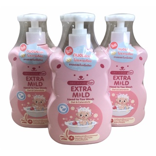 ศรีจันทร์เบบี้ สบู่เหลว อาบน้ำเด็กเอ็กซ์ตร้า มายด์ SRICHAND BABY Extra Mild Head to Toe Wash - Oat &amp; Calendula 400 ml.