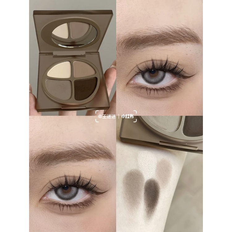 Joocyee พาเลทอายแชโดว์ 4 สี Pearly Matte Eyeshadow