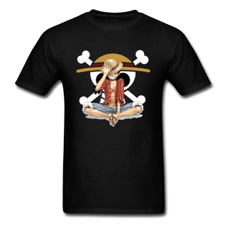 เสื้อยืดลําลอง แขนสั้น คอกลม พิมพ์ลายโลโก้ One Piece Luffy Straw Hat สไตล์วินเทจ แฟชั่นสําหรับผู้ชาย และผู้หญิง