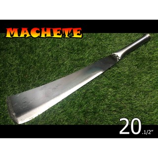 มีดดายหญ้า มีดขอหวด มีดอีโต้ มีดอีโต้หัวตัด อีโต้หัวตัด Machete หน้า3.1/2นิ้ว ยาว20.1/2นิ้ว ด้ามเหล็กขัดเงา by JHW