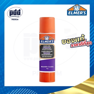 ELMERS Goes On Purple Dries Clear Stick 6g. - ELMERS กาวแท่งสูตรธรรมชาติเอลเมอร์ สีม่วง ขนาด 6 กรัม [Pdd Premium]