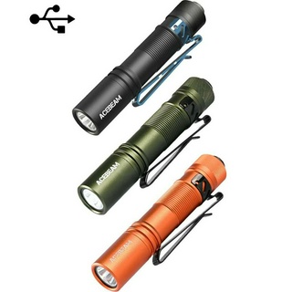 ไฟฉาย LED Acebeam Pokelit AA  500 Lumens - Nichia 519A - CRI สูง - รวม 1 x USB-C รวมแบตแบบชาร์จ