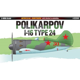 โมเดลเครื่องบิน Academy Model 1/48 AC12314 POLIKARPOV I-16 TYPE 24