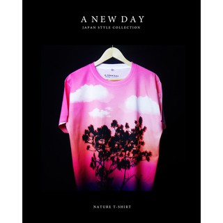 A NEW DAY 189 เสื้อสกรีนเต็มตัว Japan Style ลาย Epic Nature