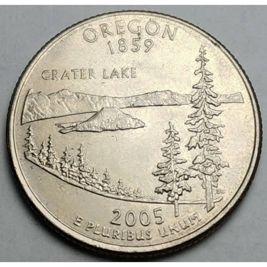 สหรัฐอเมริกา (USA), ปี 2005, 25 Cents รัฐออริกอน (Oregon), ชุด 50 รัฐของอเมริกา