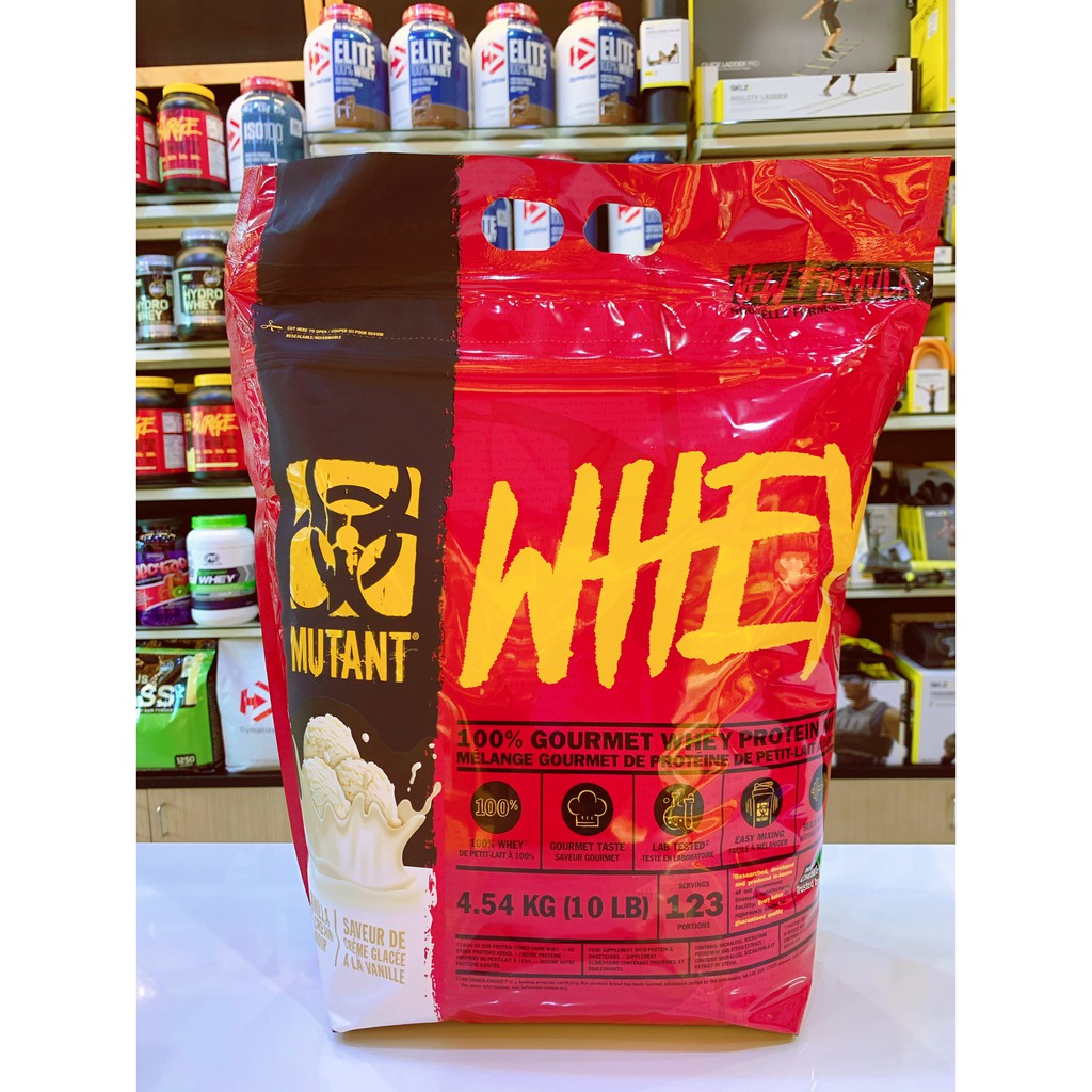 Mutant Whey 4.54 kg.มูแทนท์ โปรตีนเพิ่มกล้ามเนื้อ สูตรลีน ขนาด 10ปอนด์