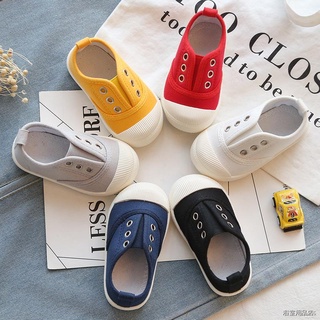 ✢New Spring Summer Kids Shoes For Boys Girls Insole 13.5-15CM Candy Color Childrens Casual Canvas Sneakers Soft Fashion