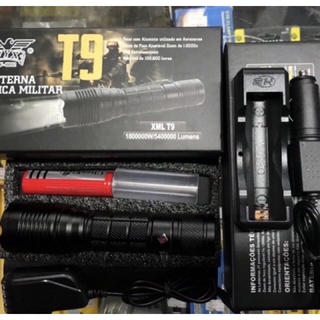 ไฟฉาย T9 2020 ชาร์จ USB  ไฟฉายแรงสูง ไฟฉายเดินป่า ไฟฉาย XML-T9 LED Zoom Flashlight