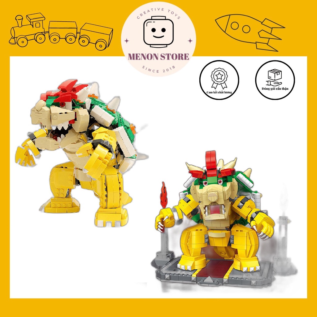 ประกอบของเล่น 99068 71411 The Mighty Bowser Super Mario Model - ปริศนาอัจฉริยะ
