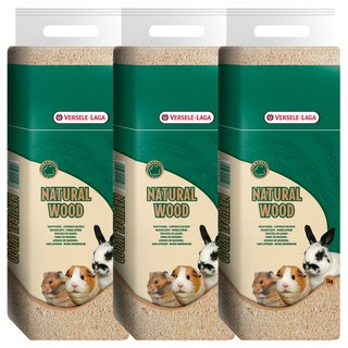 ขี้เลื่อยรองกรง กระต่าย หนูแฮมเตอร์ หนูแกสบี้ และสัตว์เล็ก 1 กก. (3 ห่อ) Versele Laga Natural Wood - Woodchips